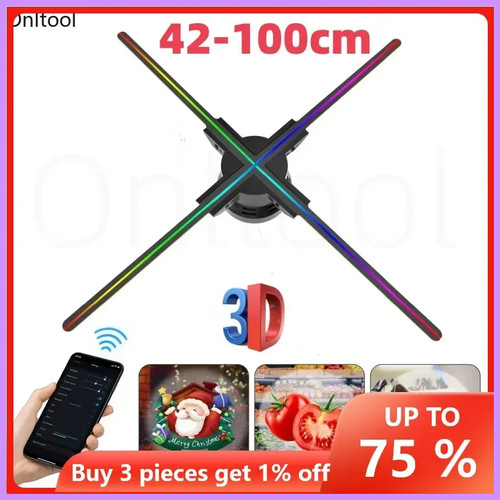 100cm fan hologram - 3d,