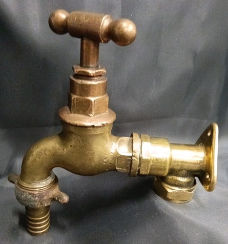 Large aged brass - aged, garden