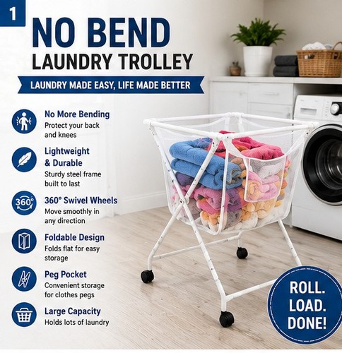 Bend laundry trolley - no,