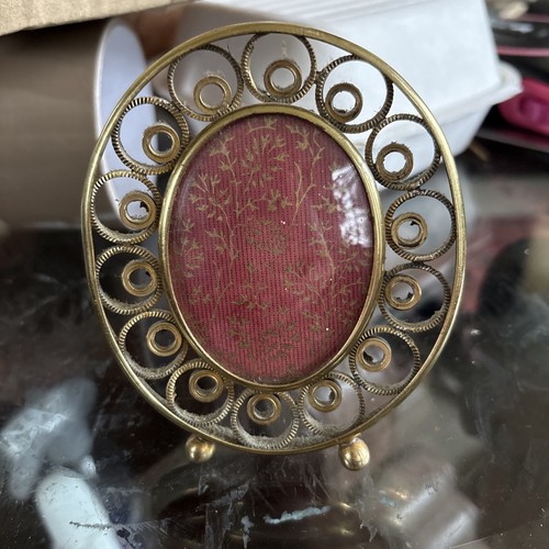Antique brass ring - photo, frame