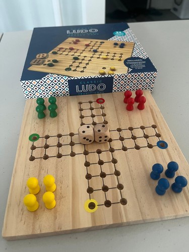 Classic ludo party - game, wooden