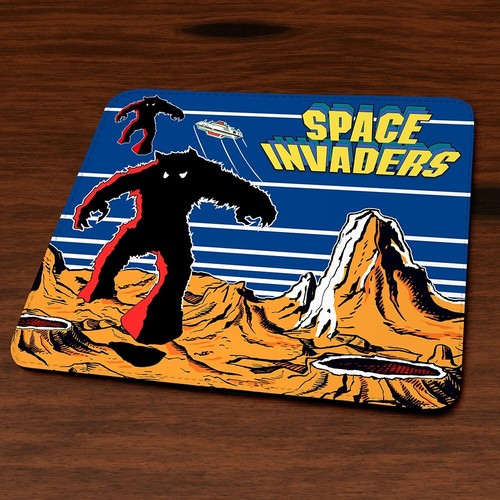 Space invaders cab artwork - space,