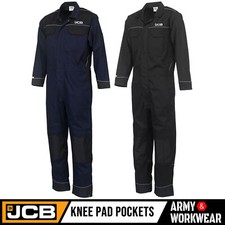 Heavy Duty JCB Mens Work Overalls Coveralls Boiler Suit Boilersuit Mechanics Pro