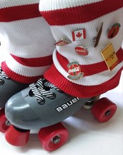 BAUER - Cruiser - UK 5 - Coke Cola - Turbo 33 - Quad Skates - Rare - Vintage