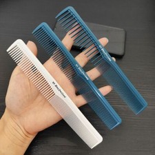 White Pro Hairdressing Combs Anti-Static Hair Cutting Comb Brush Barber Tool