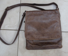 Avirex Leather Mens Corssbody Bag Vintage Original Made in Italy Rare 