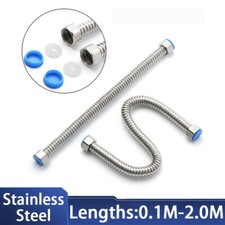 Shower Hose 0.1M - 2M Stainless Steel 304 Shower Bathroom Pipe 16 Bar