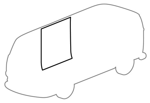 Sliding door seal - sliding, vw