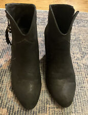 ASH Jalouse  Black Nubuck Ankle Boots Size 5