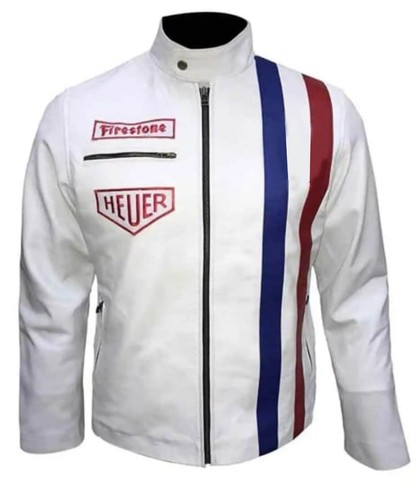 Steve mcqueen white cowhide - white,