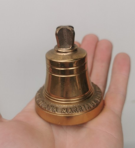 Vintage brass hand - vintage, bell