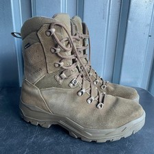 Lowa R-8S GTX Patrol Mens Hiking Boots Sz 9 Brown Suede Lace Up High Top