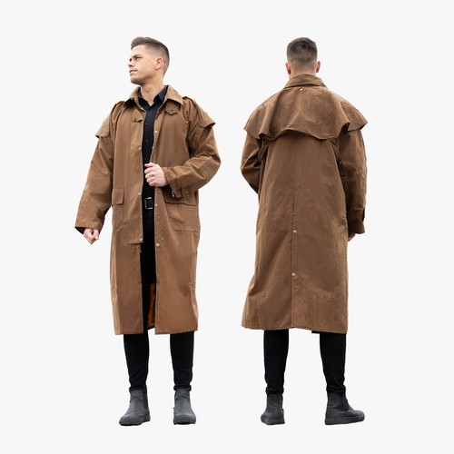 Unisex duster oilskin coat - duster,
