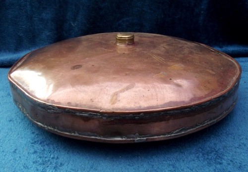 Victorian copper bed warmer - copper,
