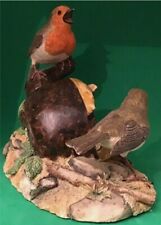 Border Fine Arts Society SC02 1990 ‘The Joys of Spring’ Robins On Teapot Nest’