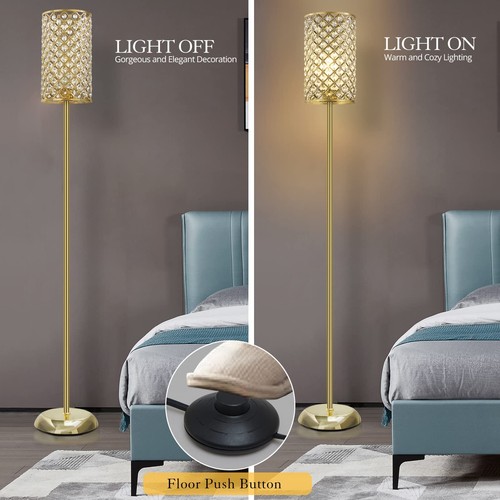 Elegant crystal floor lamp - elegant,