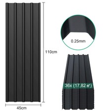 12/24PC Metal Cladding Roof Sheets Corrugated Garage Carport Shed Roofing Panels