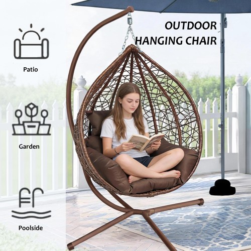 Rattan egg hanging chair - rattan,