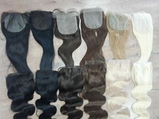 12A BRAZILIAN VIRGIN HUMAN HAIR SILK BASE CLOSURE ALL COLOURS SHADE 12 TO 26INCH