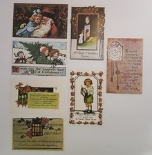 Lot Of Vtg 70’s Christmas Nostalgia Postcards 3.5 X 5.5”. Lot Of 7