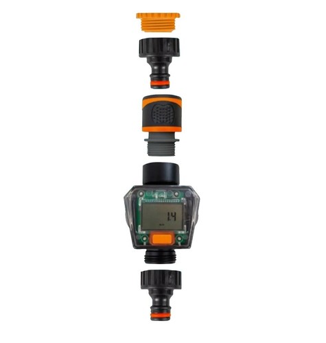 Water flow meter - water, garden