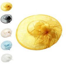 Ladies Headband Flower Feather