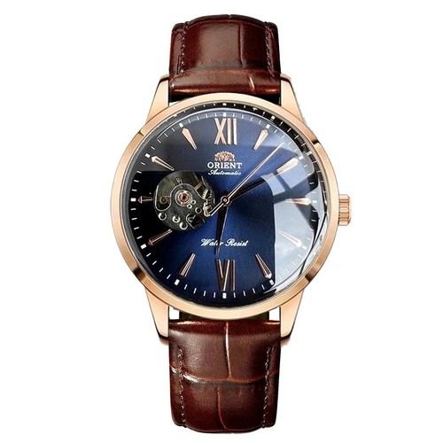 Orient men open heart watch - open,