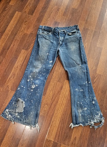 Vtg 1980s orange tab levis - tab,