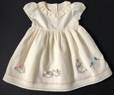 Baby Girls Peter Rabbit Cream Beatrix Potter Character Dress