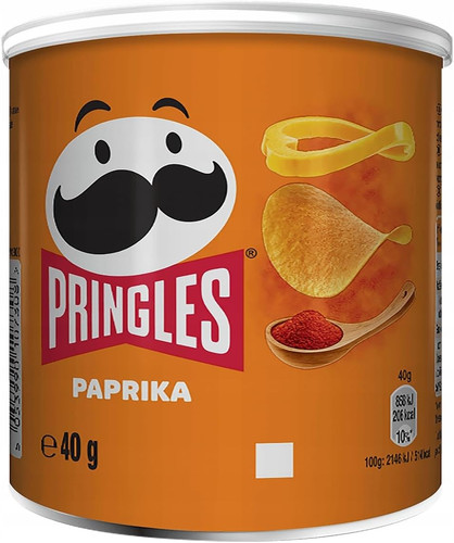 Pringles paprika crisps can - pringles,