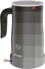 Krups Stainless Steel Milk Frother, Black, 150 ml, Modern Style, 500 watts