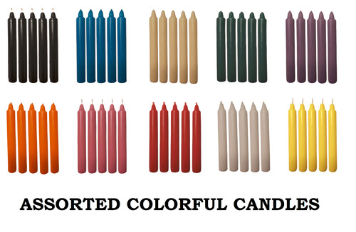 Candles for dinner - for, colorful