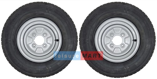 Pair 145x10 trailer wheel - 145x10, &