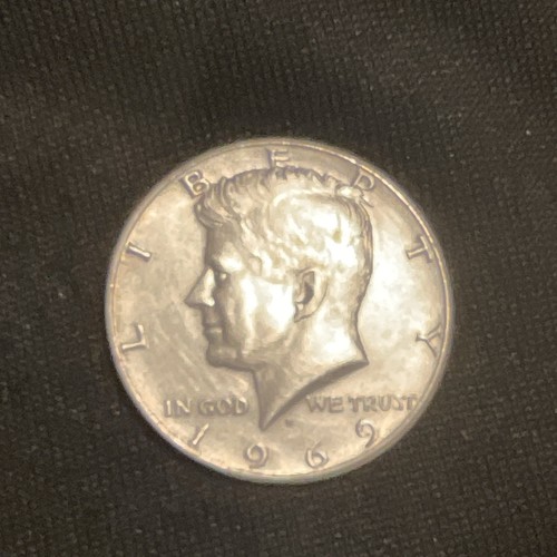 1969 silver kennedy half - 1969,