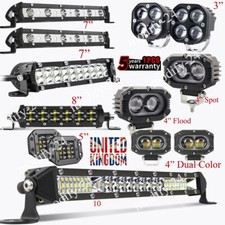LED Work Light Bar Flood Spot