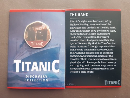 50p shaped coin - coin, titanic