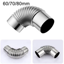 Stainless Steel 90-Degree Elbow Chimney Liner Bend 90° Multi Flue Stove-Pipe