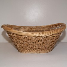 Large Vintage Wicker Shopping