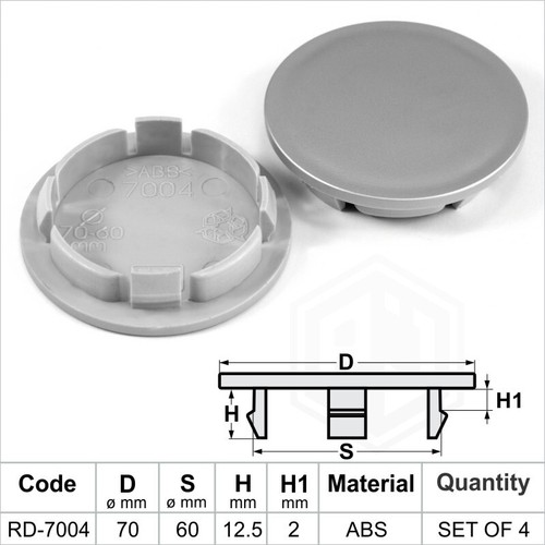 Wheel center caps centre