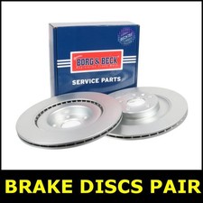 Brake Discs Pair Rear Fits