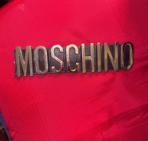 Moschino belt gold - belt, color