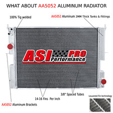 3 Row Radiator Aluminium FOR