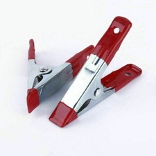 Large 4'' 6" Metal Strong SPRING CLAMPS Woodworking Clips PVC Coated Ends UK
