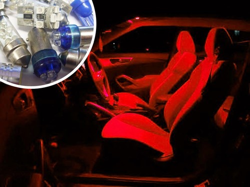 Blue interior led bulb - led,
