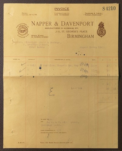 1925 napper davenport - &,