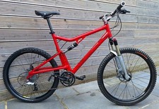 Retro Santa Cruz Superlight XC MTB Mountain Bike 21.5" XL frame, Red, 26" wheels