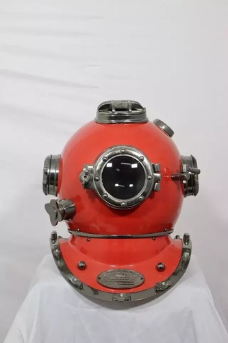 Red diving helmet scuba - diving,