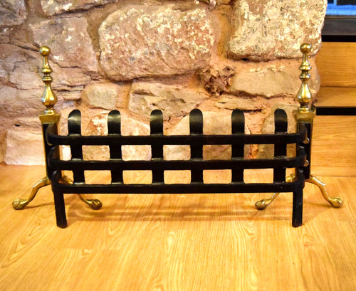 Vintage cast iron and brass - cast,
