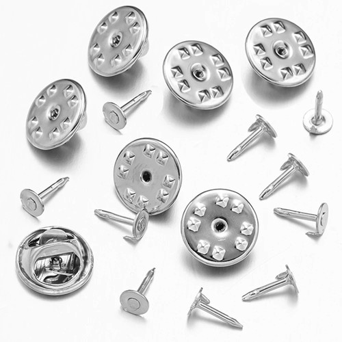 100pcs metal locking pin backs - 100pcs,
