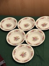 6 X Royal Stafford Rimmed Soup